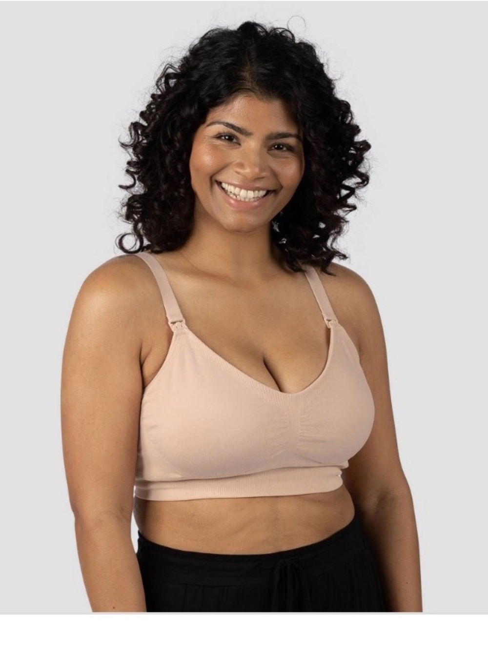 Kindred Bravely Soft Nursing Bralette in Light Nude-Large Busty